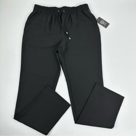 Vince Camuto Women's NWT Black Straight Leg Minimalist Trousers S/W30/L29.25‎ - Picture 1 of 11